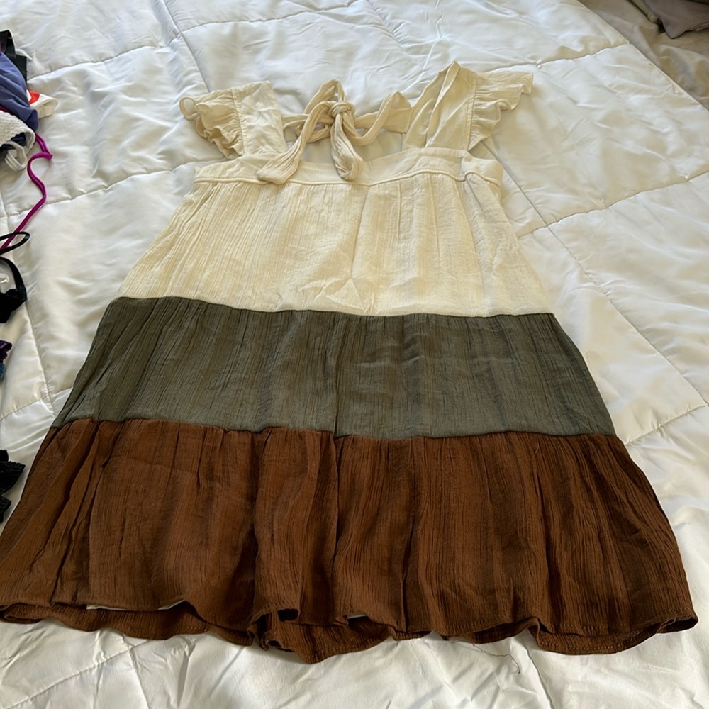 Neutral color dress